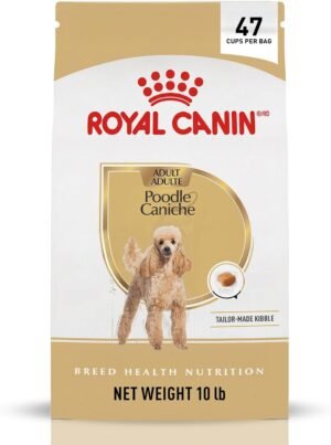 ROYAL CANIN Poodle Adult Dry Dog Food, 10 lb Bag | Coat Health with Omega Fatty Acids, Healthy Aging Support, For Adult Poodles 10+ Months, Specialized Kibble for Easy Pickup