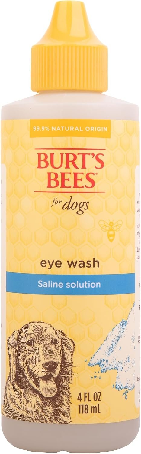 Burts Bees for Pets Dog Eye Wash with Saline Solution, 4 Fl Oz