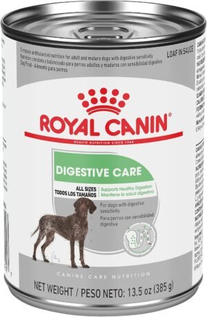 Royal Canin Canine Care Nutrition Digestive Care Adult Loaf in Sauce Dog Food, 13.5 oz (Pack of 12) | For Dogs With Sensitive Stomachs, Optimal Stool, For Adult Dogs, Canned Dog Food, Developed by Veterinarians