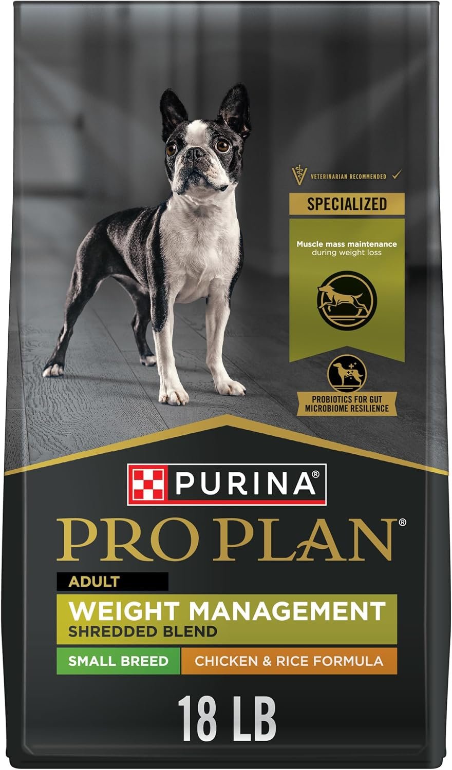 Purina Pro Plan Small Breed Weight Management Dry Dog Food, 18 lb Bag