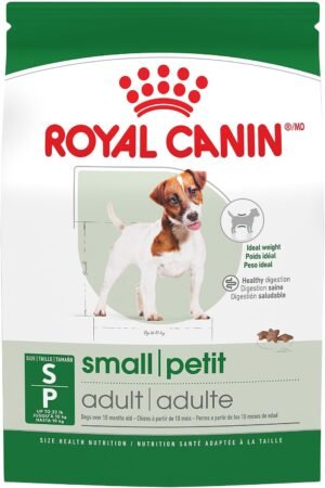 Royal Canin Size Health Nutrition Small Adult Dry Dog Food, 4 lb. Bag | Ideal Weight, Bone Support, For Adult Dogs 9-22 lb, Crunchy Kibble, Developed by Veterinarians