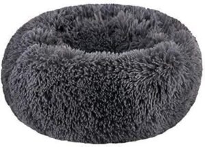 Dog Bed for Small Dogs & Cats, 24 Inch Medium Fluffy Washable Donut Bed