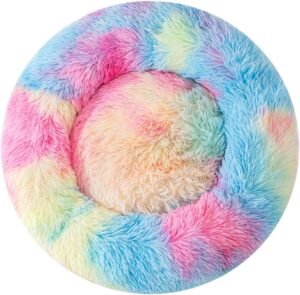 Small Dog Bed for Small Dogs, Washable Donut Cat Beds for Indoor Cats