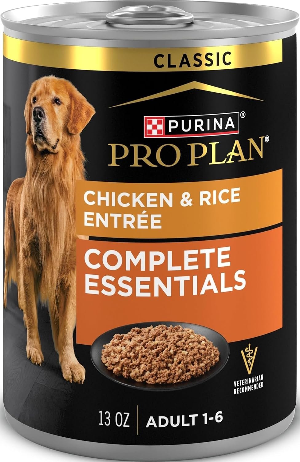 Purina Pro Plan Complete Essentials Classic Pate Dog Food, (12) 13 oz