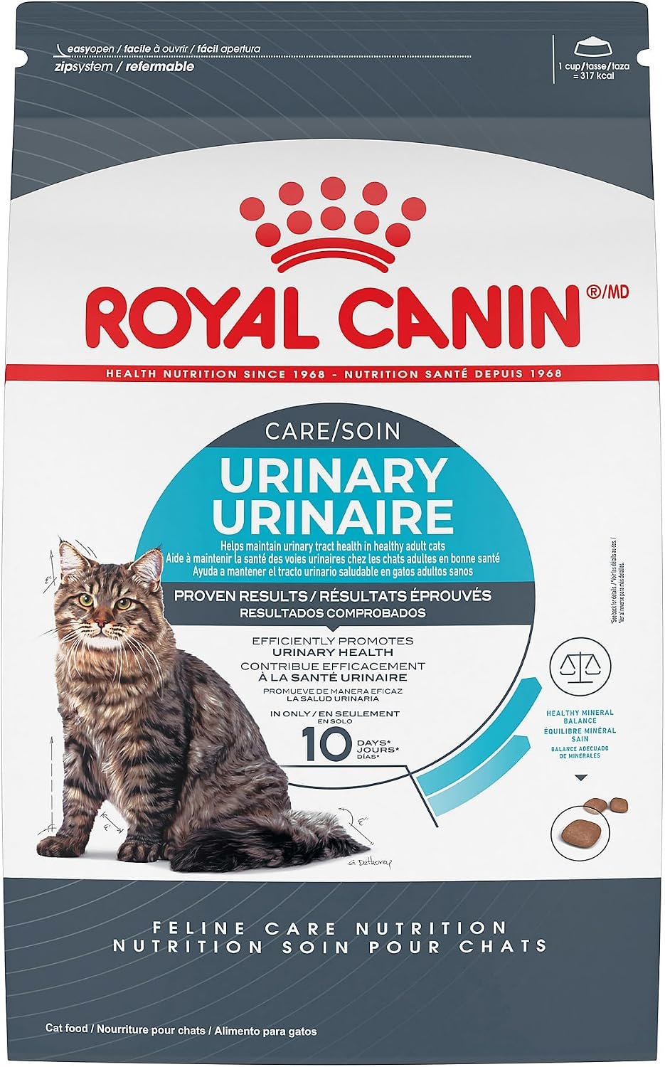 Royal Canin Feline Care Nutrition Urinary Care Adult Dry Cat Food, 14 lb Bag | Urinary Tract Support, Balanced Formula, Hydration Support, For Adult Cats, Crunchy Kibble, Developed by Veterinarians