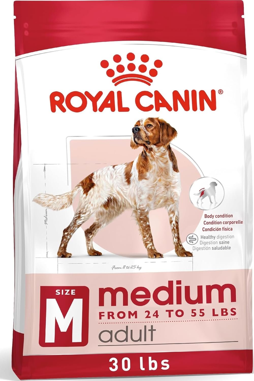 Royal Canin Size Health Nutrition Medium Adult Dry Dog Food, 30 lb Bag