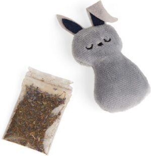 Leaps & Bounds Refillable Bunny Plush Cat Toy