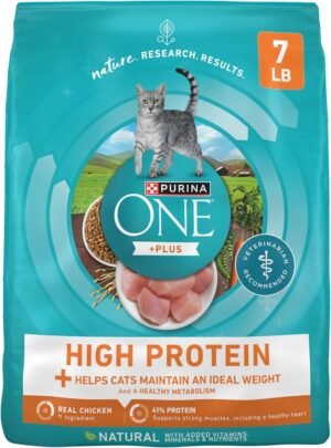 Purina ONE Healthy Weight Dry Cat Food, High Protein, 7 lb Bag