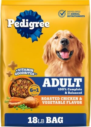 Pedigree Complete Nutrition Dry Dog Food, Chicken & Vegetable, 18 lb