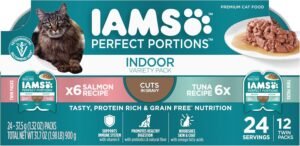 IAMS Perfect Portions Cuts in Gravy Wet Cat Food, Tuna & Salmon, 12 Count
