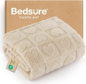 Bedsure Dog Blanket for Small Dogs Puppy and Cats, Soft Fleece, 25x35 inch
