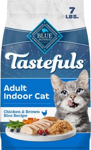 Blue Buffalo Tastefuls Chicken Adult Indoor Dry Cat Food, 7 lb