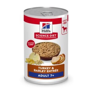Hill's Science Diet Adult 7+ Wet Dog Food | #1 Veterinarian Recommended, Turkey & Barley, 13 oz. Cans, 12-Pack